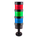 TL70-220-RGB-55 INNOCONT, Светосигнальная колонна d=70мм, светодиод, стойка 55мм, основание d=70мм,постоянное свечение, без зуммера, цвет: красный, зеленый, синий, 220VAC, IP65, кабель 0,5м